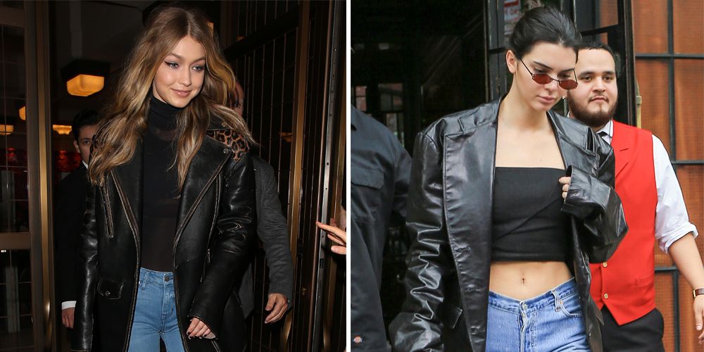 Kendall Jenner and Gigi Hadid Wearing Matching Jackets