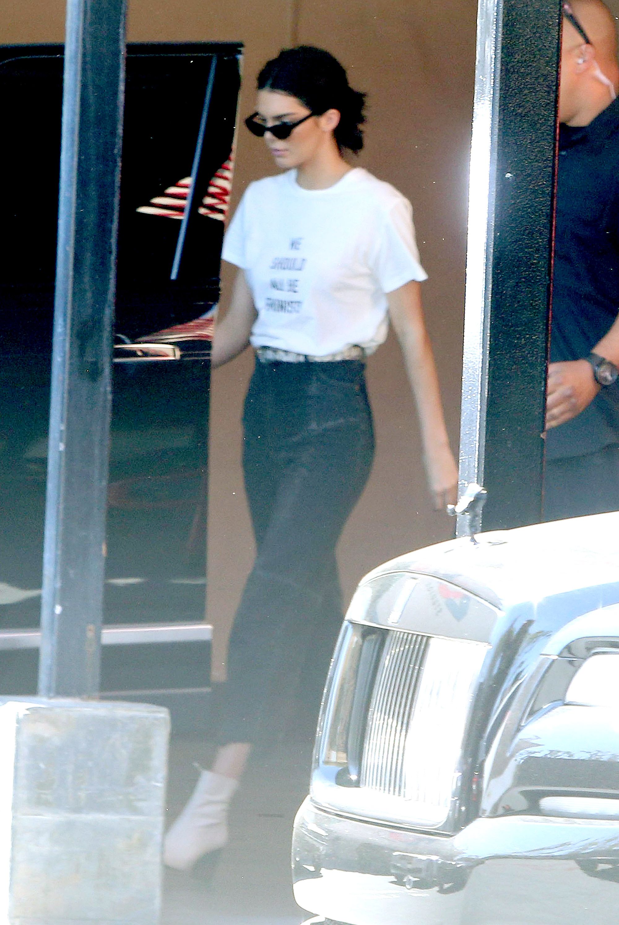 Kendall Jenner in a Dior Tee Shirt