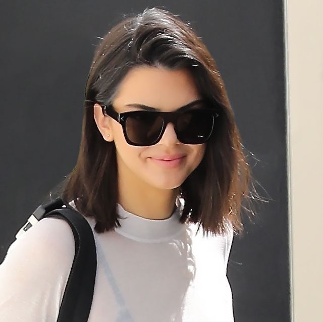 Kendall Jenner Wears Sheer White Shirt With Black Bra