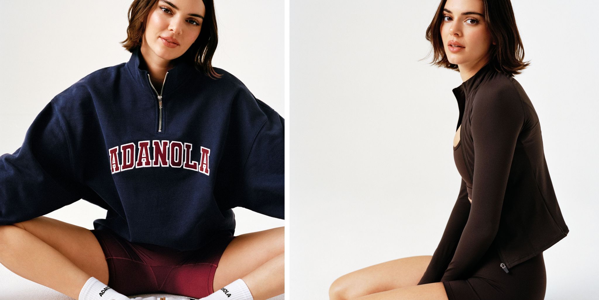 国内発送【ADANOLA】x Kendall Jenner LongSleeve QuarterZipTop Kendall Jenner just launched a collection with one of our