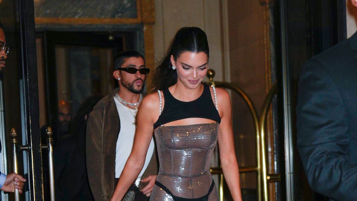 Kendall Jenner Attends Met Gala Afterparty in a Sheer Bodysuit with No ...