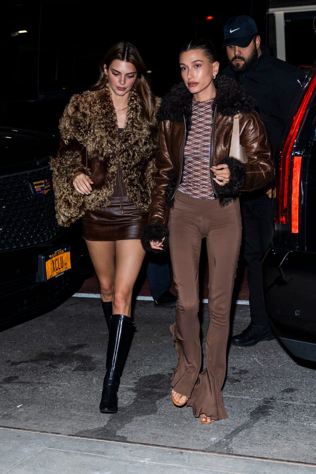 See Hailey Bieber and Kendall Jenner's Night Out Looks in Aspen