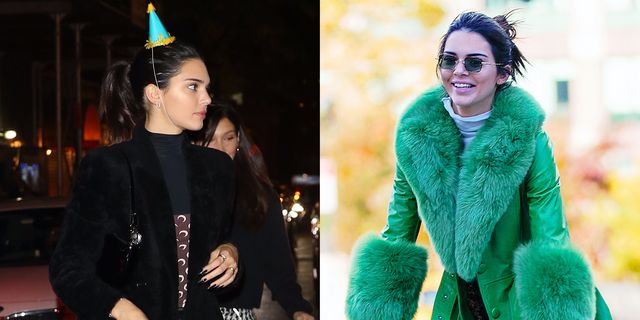Kim Kardashian Wore a Gigantic Pink Faux Fur Coat While Playfully
