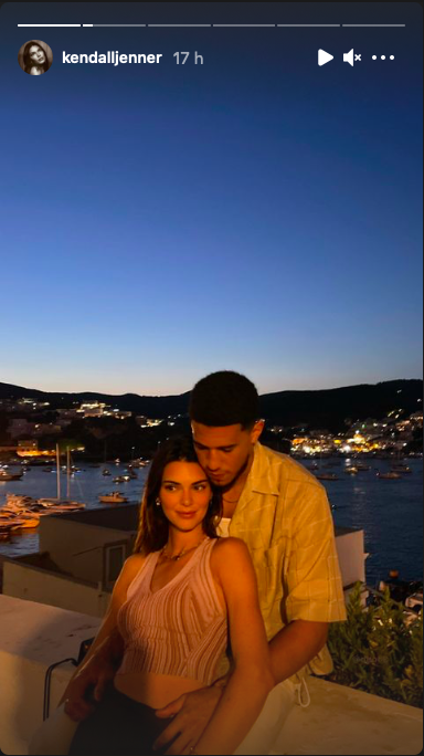 kendall jenner and devin booker's pda is giving kourtney and travis a run for their money