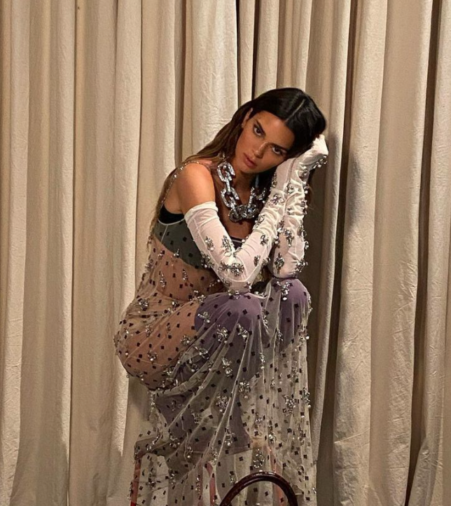 Kendall Jenner Shows Off This Sheer Givenchy Dress on Instagram