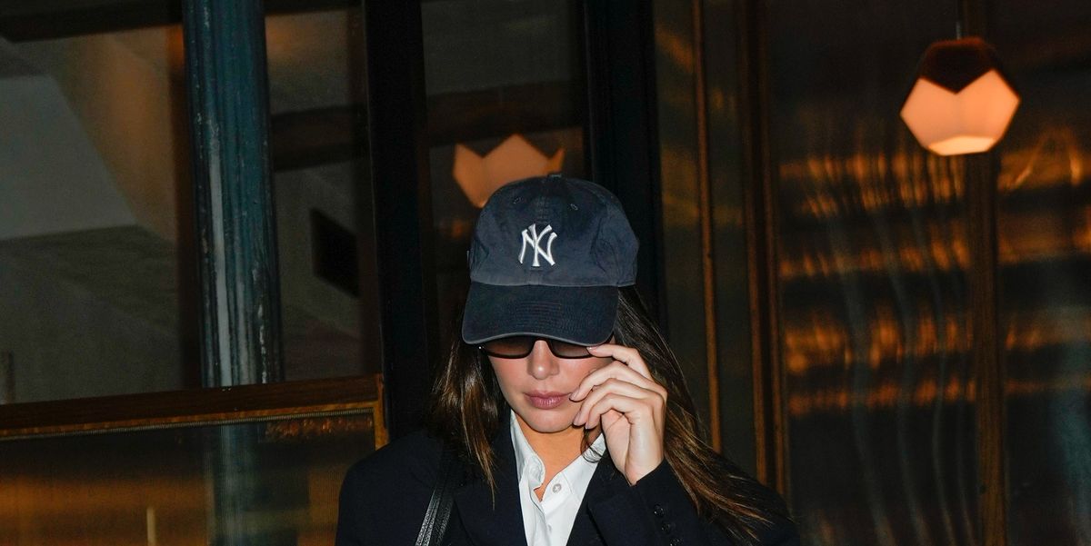 Kendall Jenner Wears No Pants, a Blazer, and Button-Up in NYC