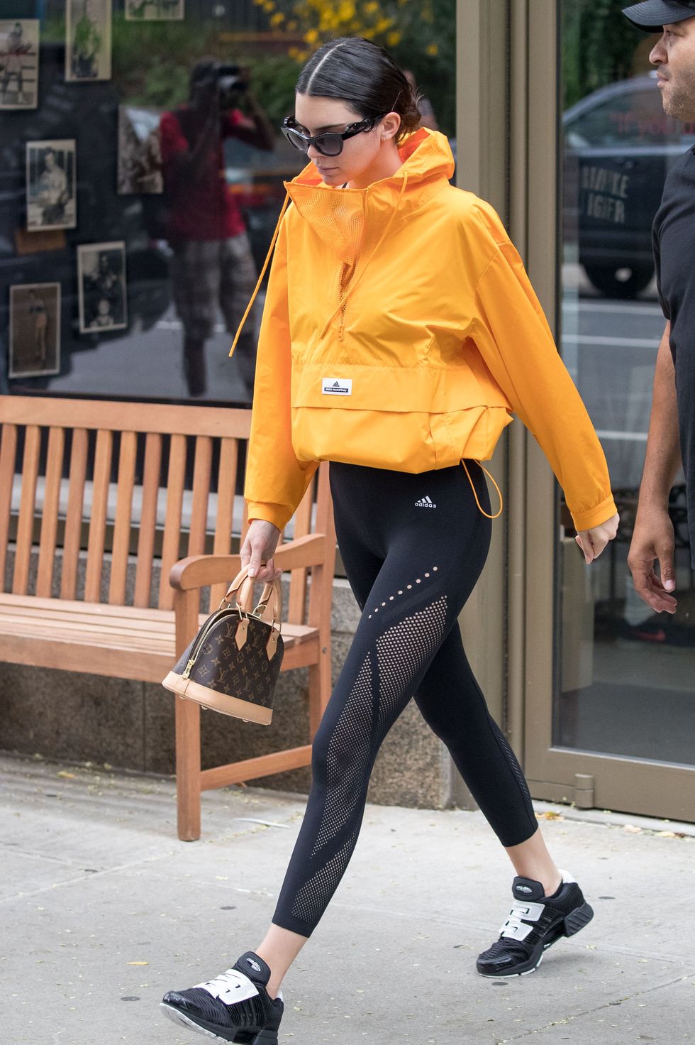 Kendall Jenner sports bright yellow jacket at an NYC gym