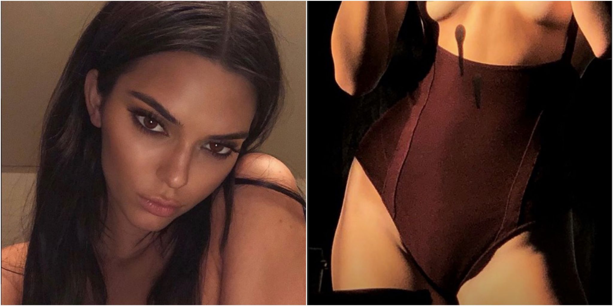 Kendall Jenner's Totally See-Through Brown Top Just Convinced Us