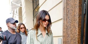 kendall jenner trench coat paris fashion week the row