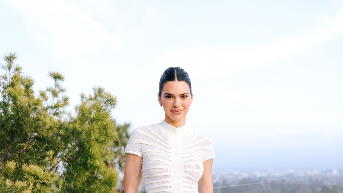 Kendall Jenner Wears White See-Through Bodycon Mini Dress to Revolve ...