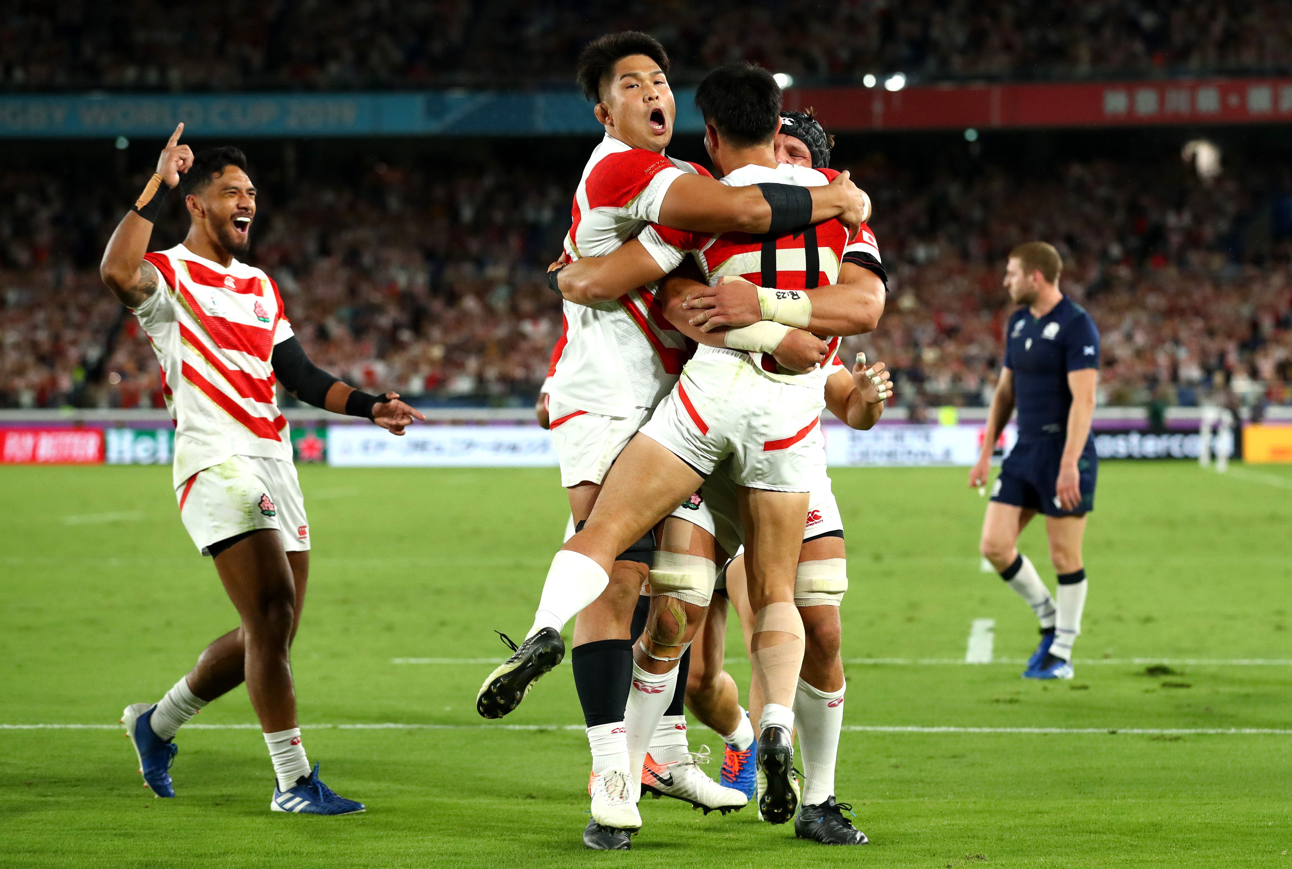 ラグビー日本代表 2019年記念ネクタイ vs南アフリカ（緊急事態を