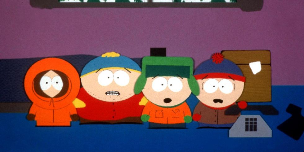 kenny, cartman, kyle and stan, south park
