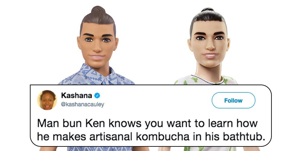 Ken with man discount bun