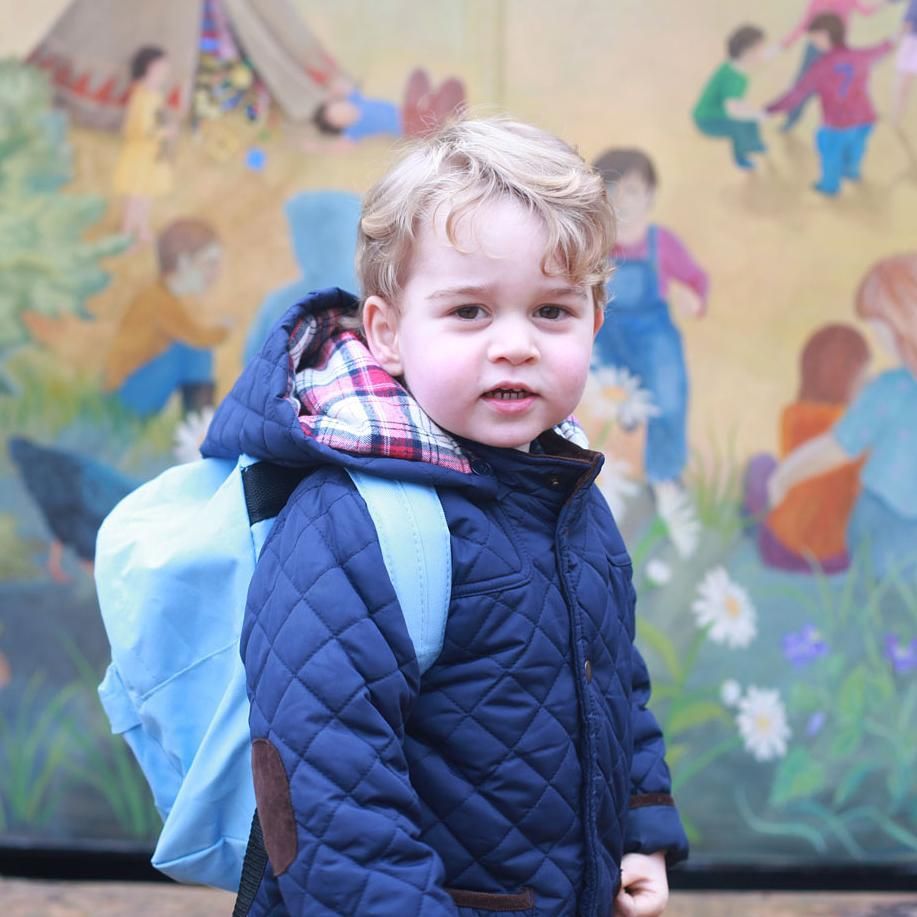 喬治王子第一天上幼稚園