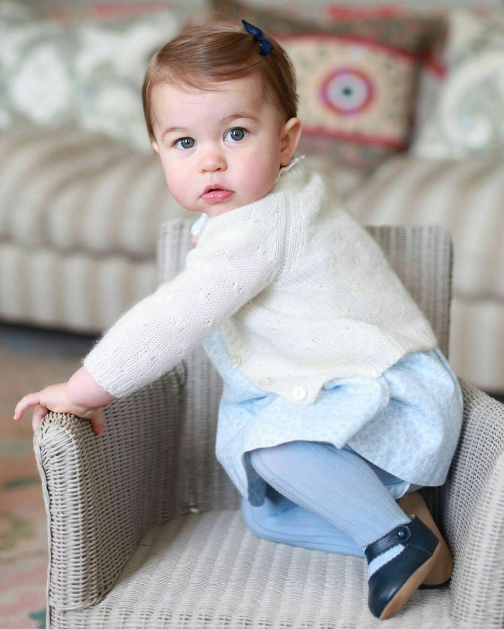 一歲的夏綠蒂公主。