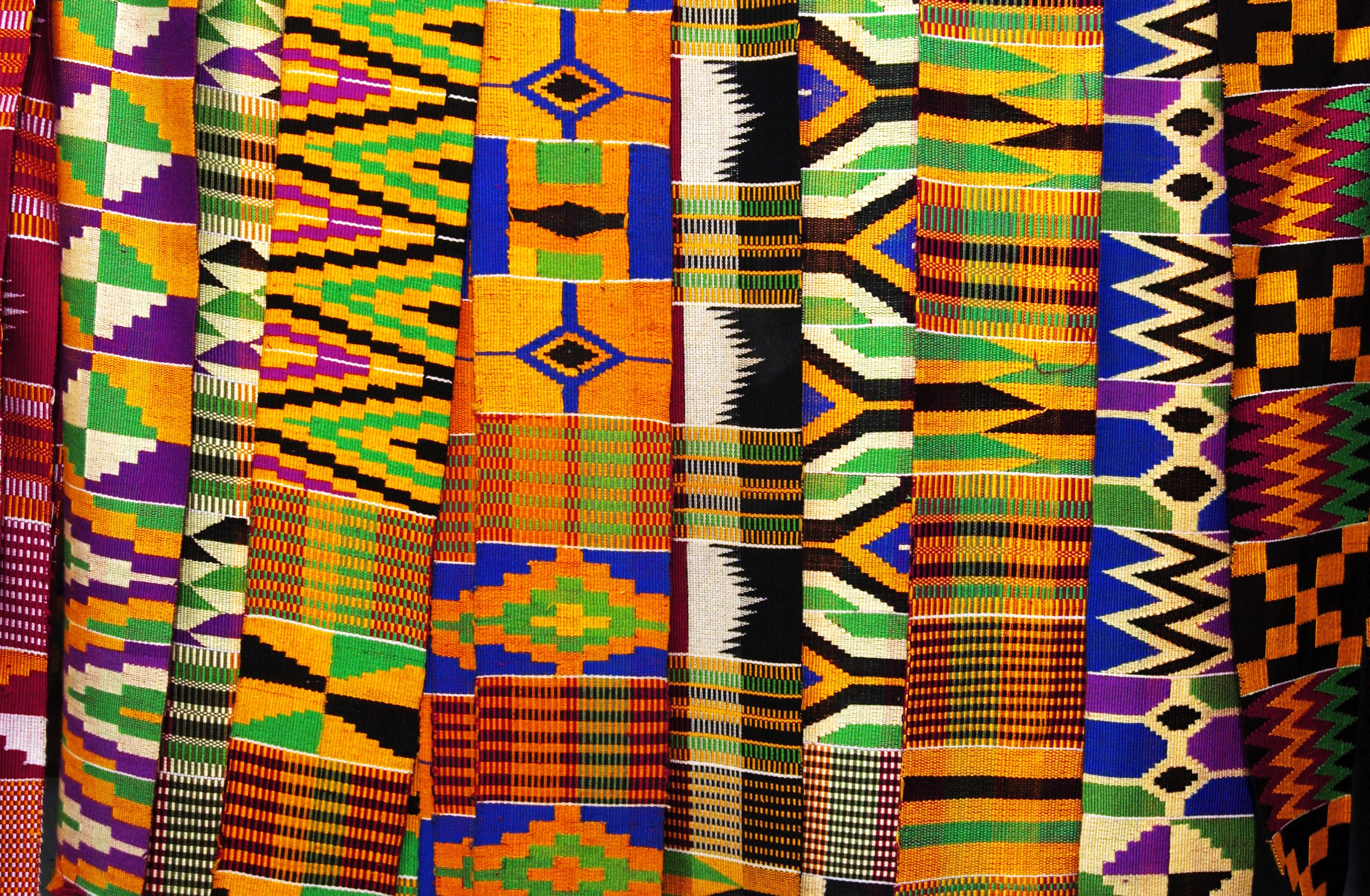 Other  Newest Ghana Kente Cloth Woven Kente Clothtraditional