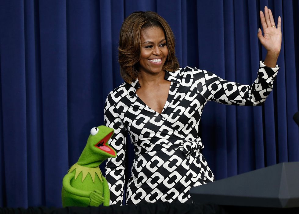 the first lady and joint chiefs chairman dempsey host screening of muppets most wanted