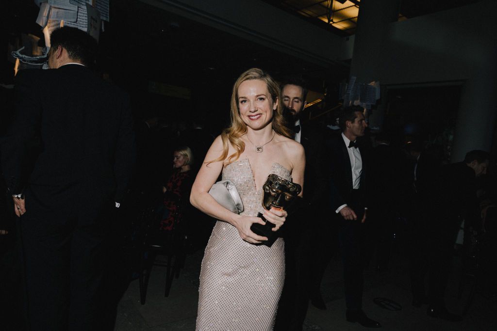 KERRY CONDON WEARS CUSTOM LOUIS VUITTON DRESS AT THE SAG AWARDS