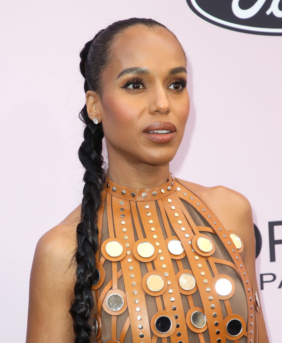 braided pony hairstyles kerry washington