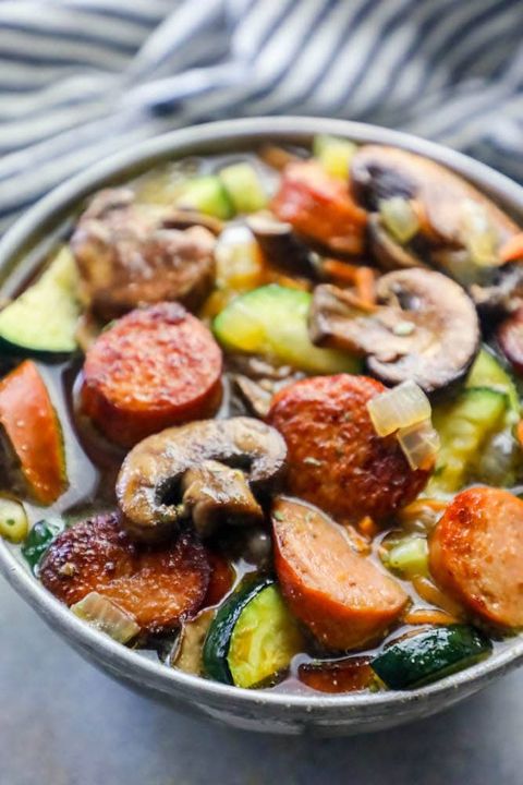 spicy sausage vegetable soup 