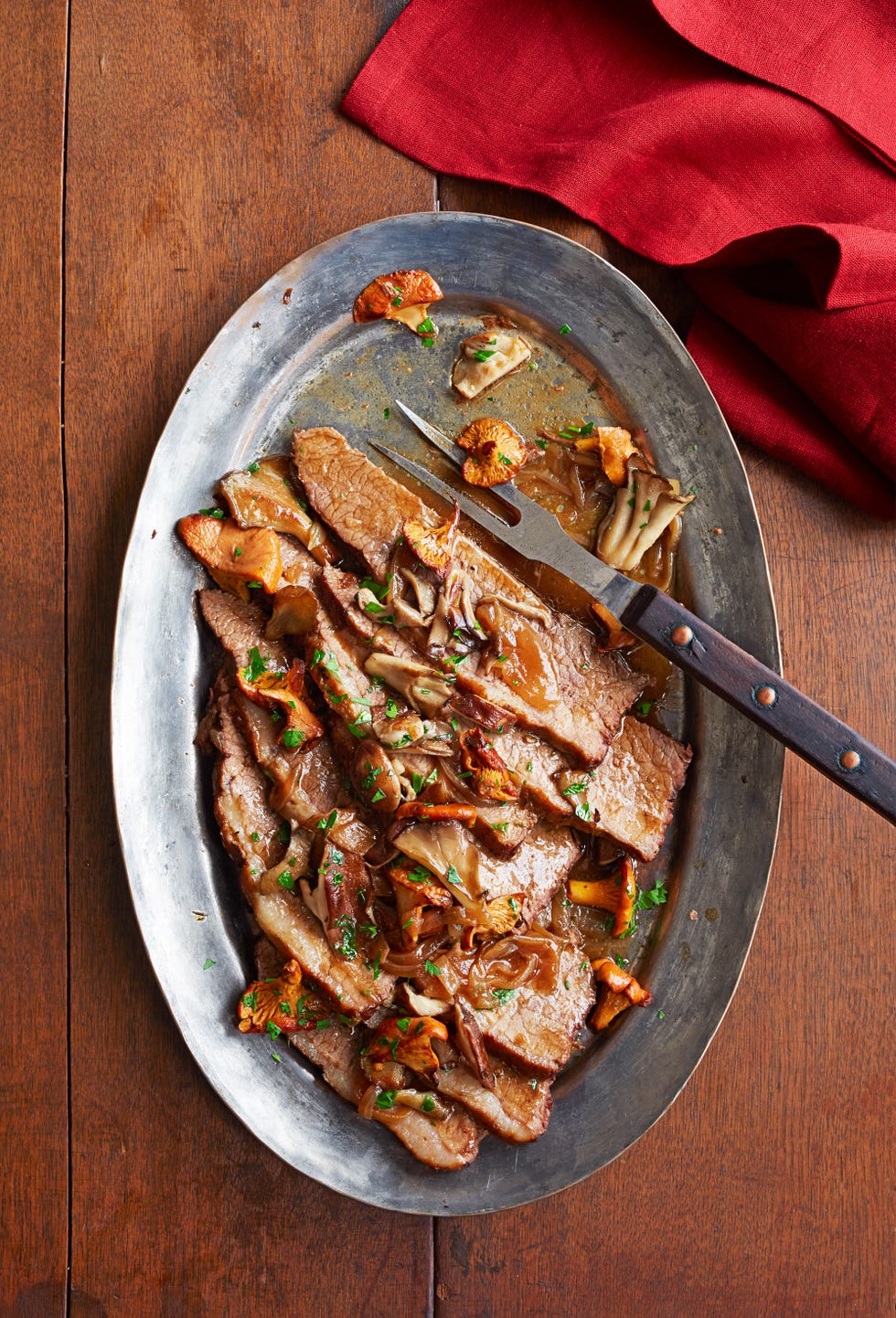 Keto Easter Ideas - Wild Mushroom Beef Brisket