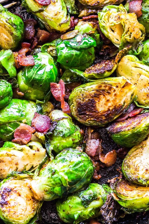 keto brussels sprouts with bacon