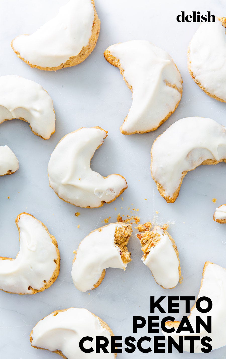 keto pecan crescents