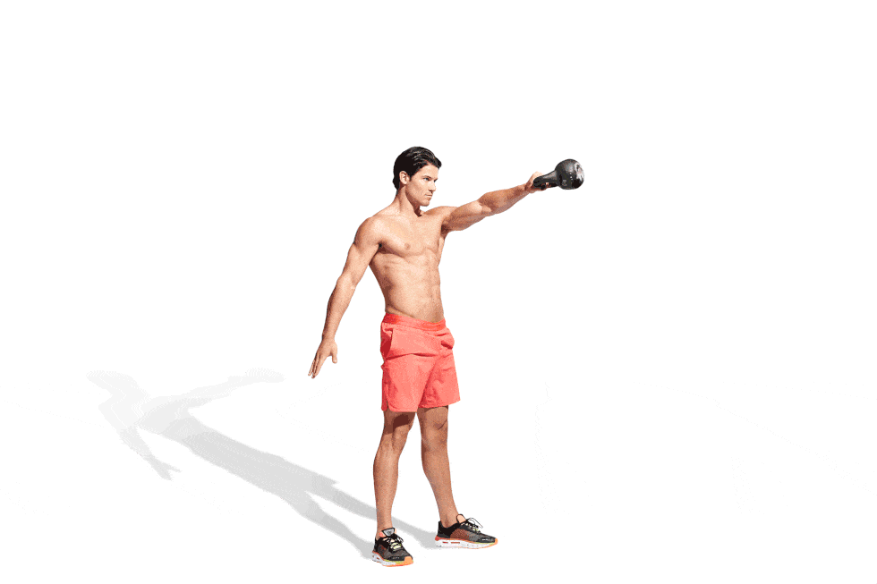 one arm kettlebell swing how to