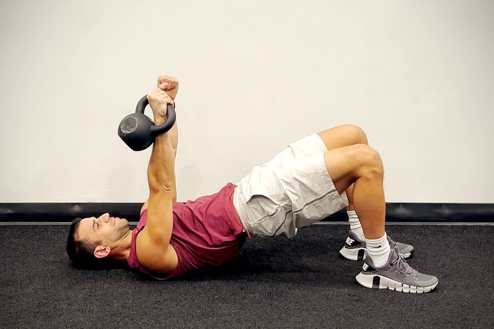 Upper Body Kettlebell Workout for and Stability