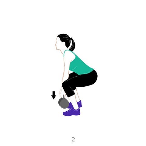 kettlebell exercise illustration