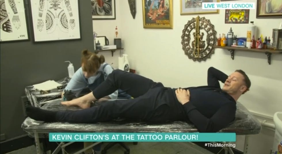 Kevin Clifton tattoo, This Morning