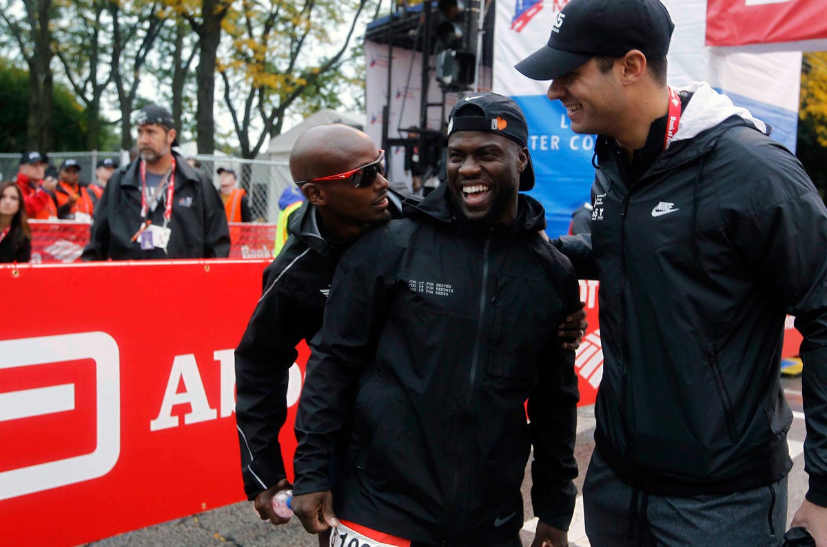 preview for Kevin Hart Finishes Second Marathon, Performs Show 600 Miles Away