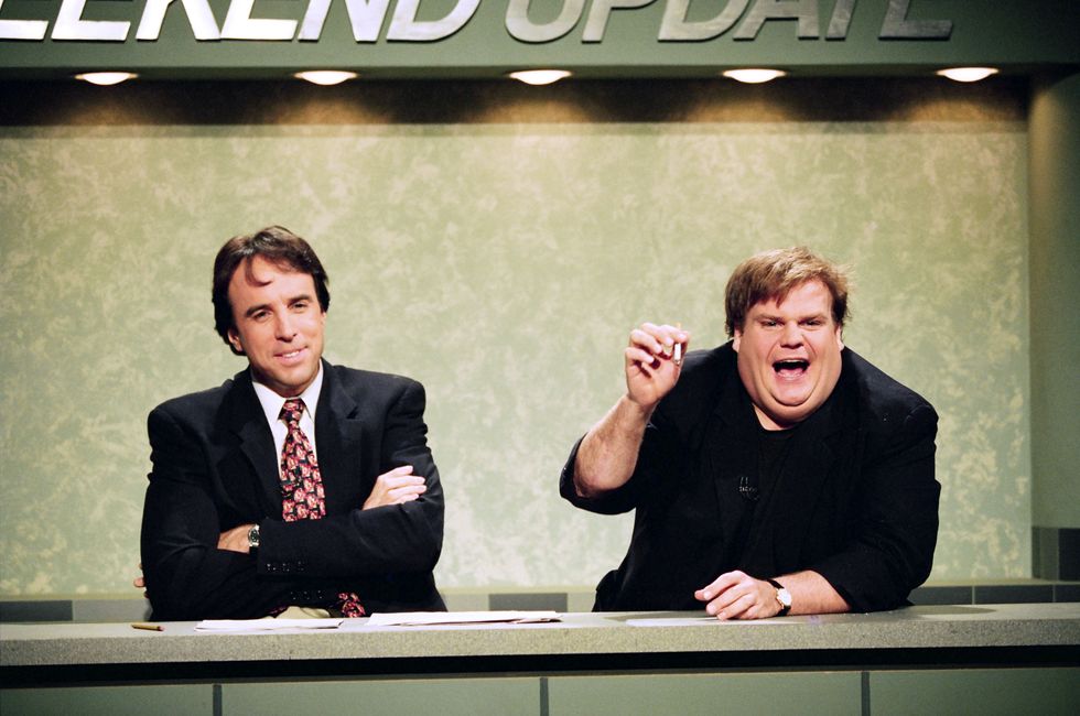 Kevin Nealon and Chris Farley