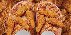 kfc crocs with fried chicken scented charms