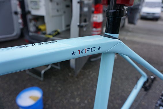 Katie Compton's Boone Top Tube