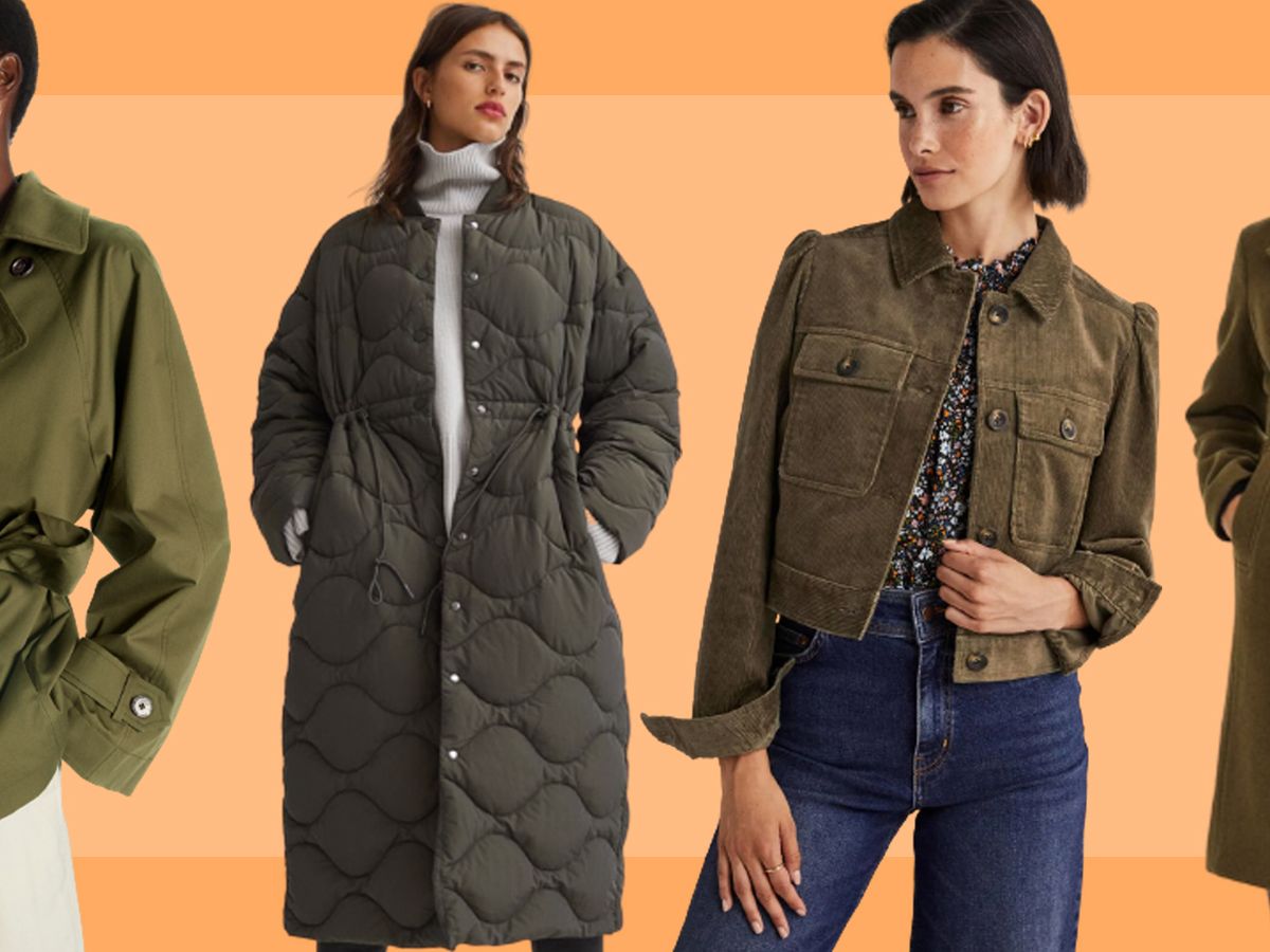 Drawstring-waist quilted coat