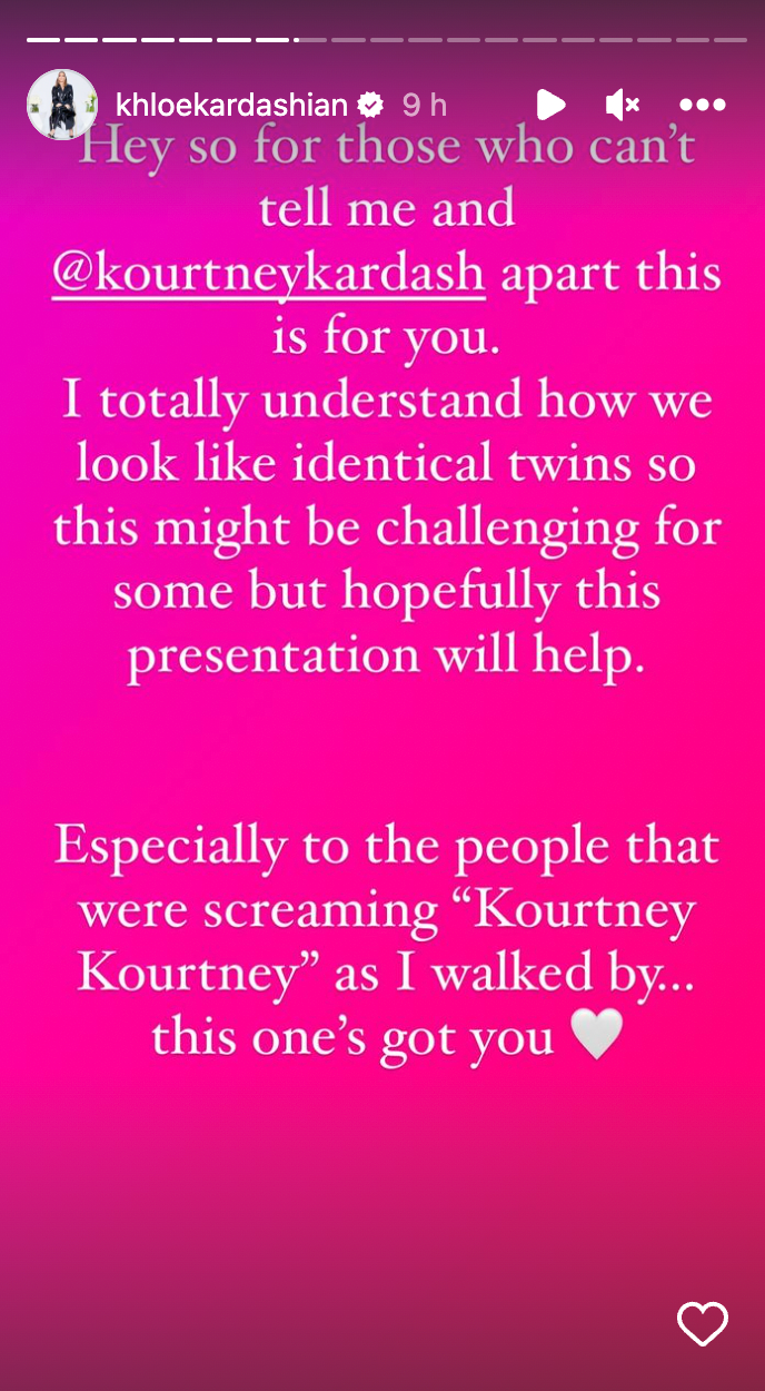 Khloe Kardashian ataca fã que a confundiu sobre Kourtney