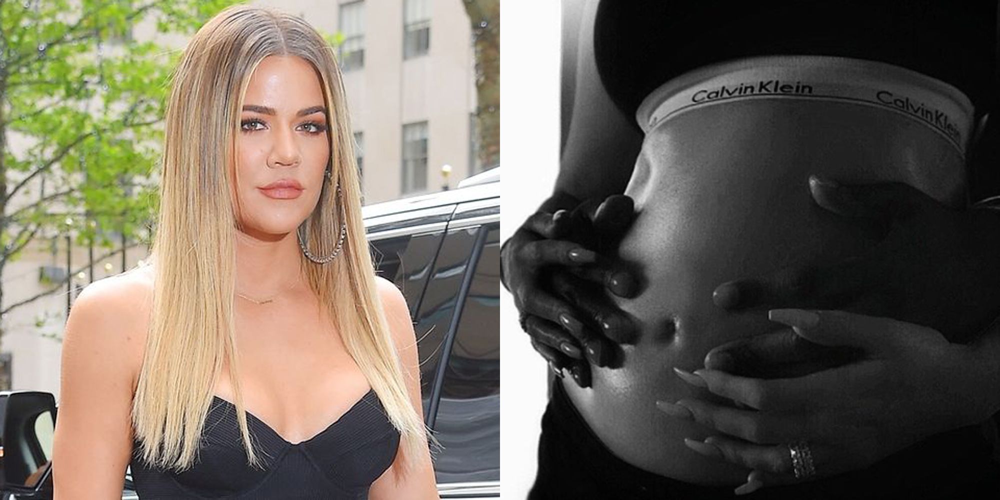Khloé Kardashian Models in Her Calvins (While 8 Months Pregnant