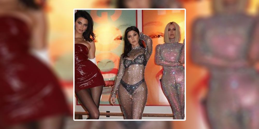 1000px x 500px - Khloe Kardashian's sparkly naked bodysuit is the ultimate revenge outfit
