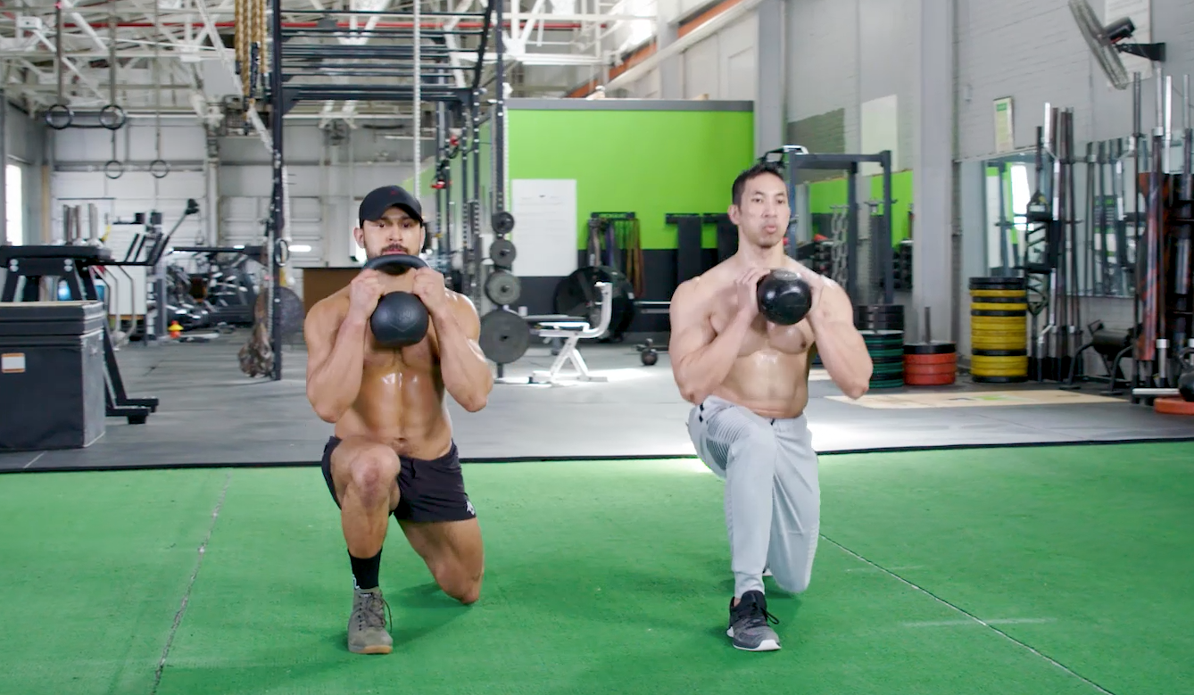 Try This Kettlebell Lunge Flow for Stronger Legs and Shoulders