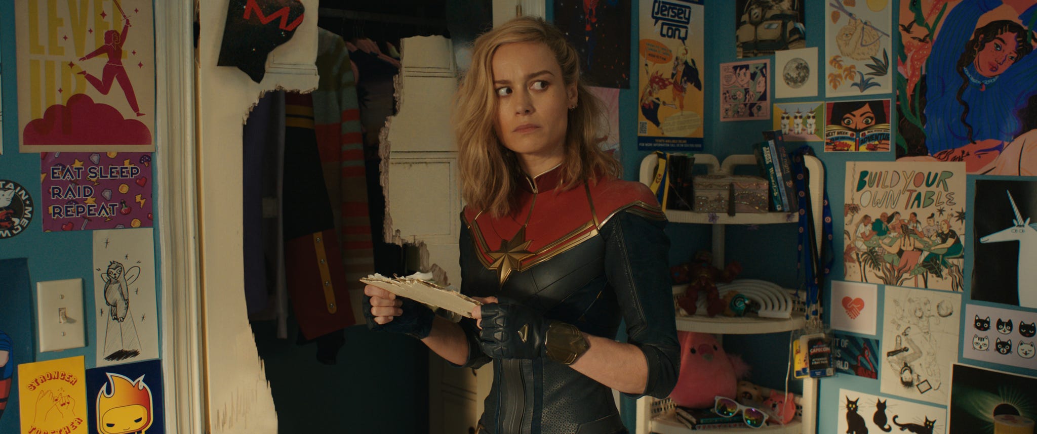 brie larson as captain marvelcarol danvers in marvel studios' the marvels photo courtesy of marvel studios © 2023 marvel