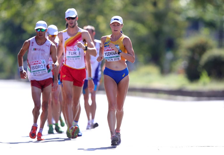 marc tur marcha en los 50km durante el europeo de atletismo de berlin 2018