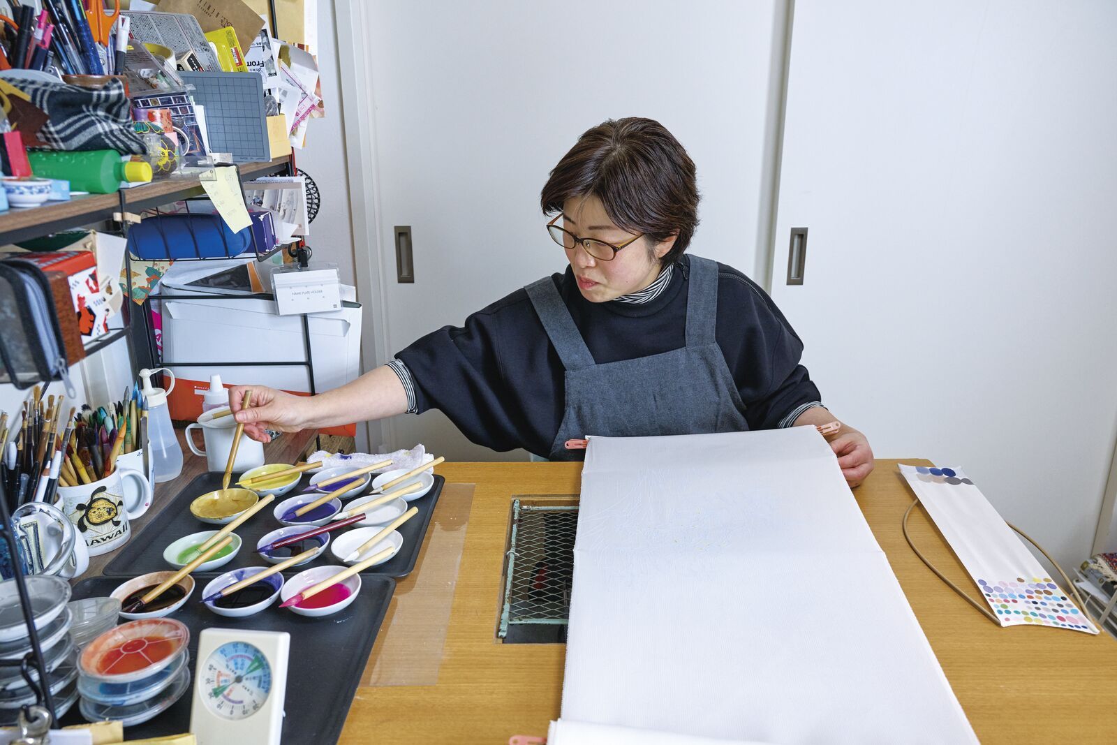 羊の群れを描いた着物で人気に｜東京友禅作家・水橋さおりさん