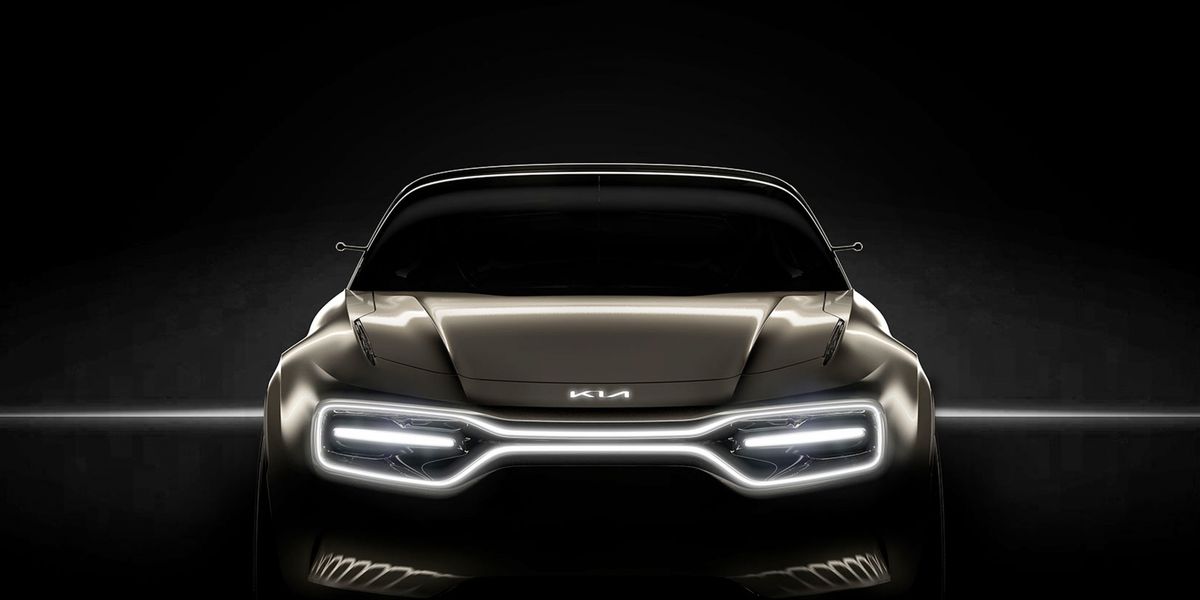 Kia Teases EV Concept with New Logo and Grille Made of Lights