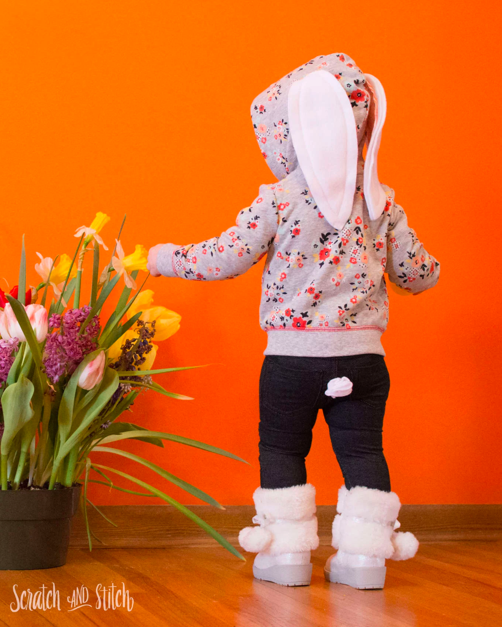 kids bunny hoodie bunny craft