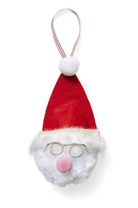 christmas crafts for kids fluffy santa ornament