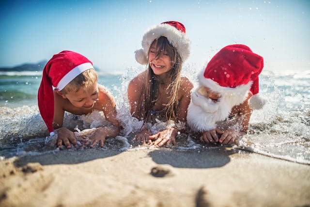 Christmas holidays in the sun