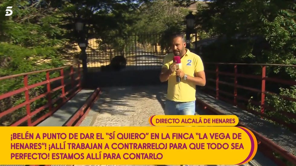 Kike Calleja muestra el camino de la boda de Belén Esteban