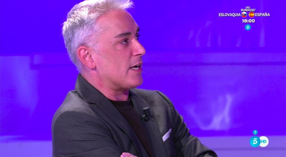kiko hernandez llorando en salvame por la muerte de mila ximenez