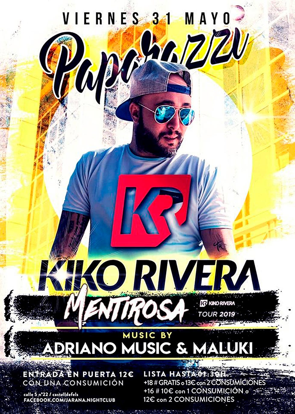 anuncio de una actuación de kiko rivera